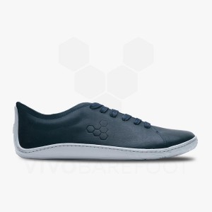 Vivobarefoot Addis Lifestyle Sko Herre Marineblå | NO126QC