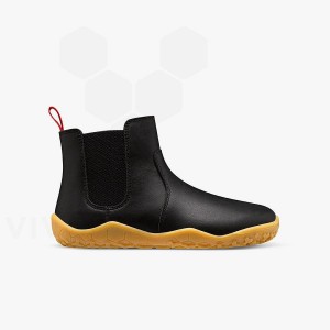 Vivobarefoot Fulham II Sko Barn Obsidian | NO420IR