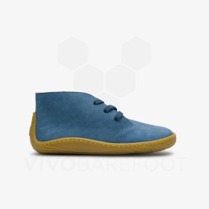 Vivobarefoot Gobi Addis Juniors Sko Barn Indigo | NO431XG