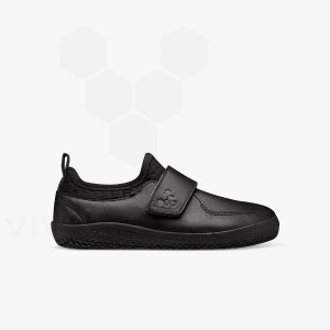 Vivobarefoot Primus School II Sko Barn Obsidian | NO418KW