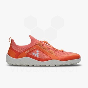 Vivobarefoot Primus Trail Knit FG Fjellsko Dame Rød | NO181NN