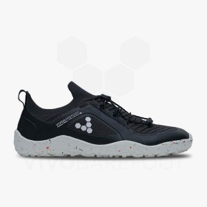 Vivobarefoot Primus Trail Knit FG Fjellsko Herre Obsidian Hvite | NO007FU