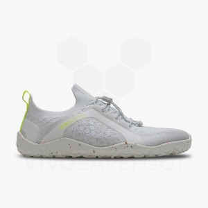 Vivobarefoot Primus Trail Knit FG Trail Løpesko Dame Hvite | NO237JE