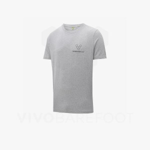 Vivobarefoot Rapanui Naturally Coloured T-shirt T-skjorte Herre Grå | NO161HT