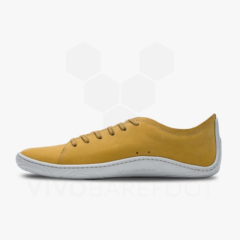 Vivobarefoot Addis Lifestyle Sko Herre Sennepsgul | NO129NN