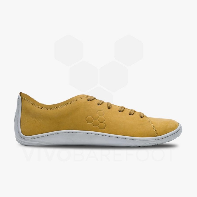 Vivobarefoot Addis Lifestyle Sko Herre Sennepsgul | NO129NN