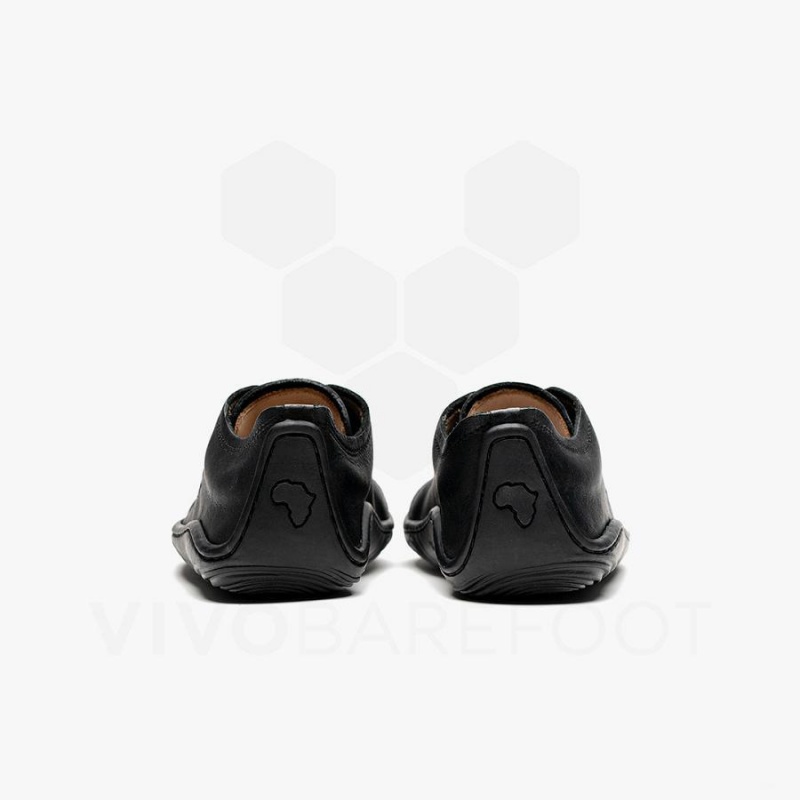 Vivobarefoot Addis School Juniors Sko Barn Svarte | NO380WH