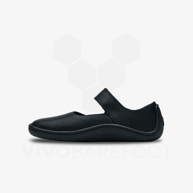 Vivobarefoot Addis Wyn Sko Barn Svarte | NO381VJ