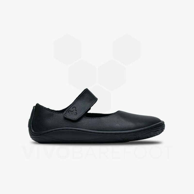 Vivobarefoot Addis Wyn Sko Barn Svarte | NO381VJ