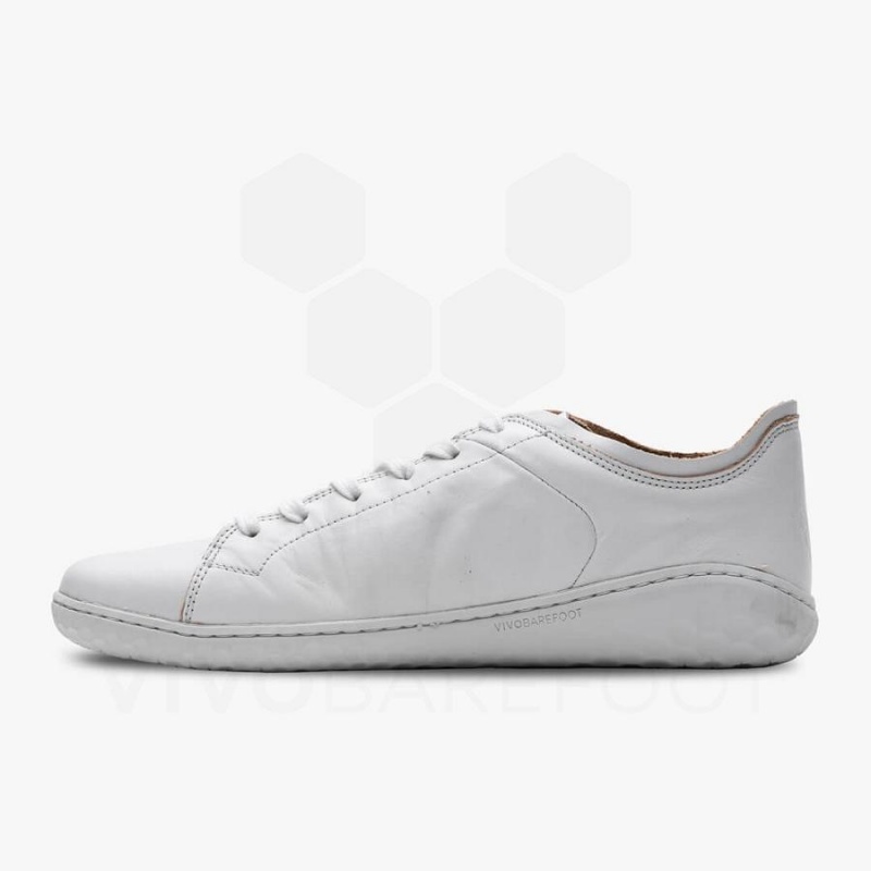 Vivobarefoot Geo Court III Lifestyle Sko Herre Hvite | NO124SZ