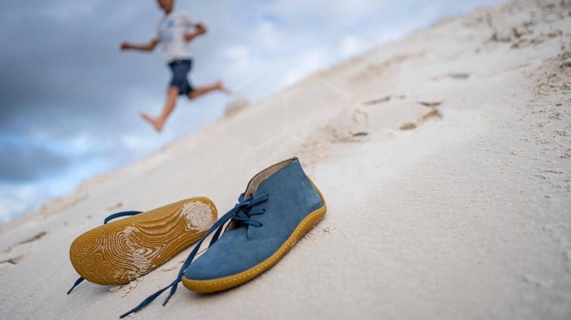 Vivobarefoot Gobi Addis Sko Barn Indigo | NO429ZD