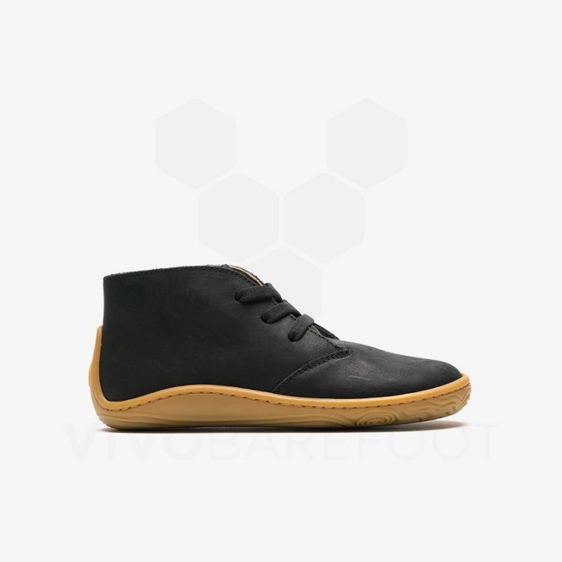 Vivobarefoot Gobi Addis Sko Barn Obsidian | NO428AS