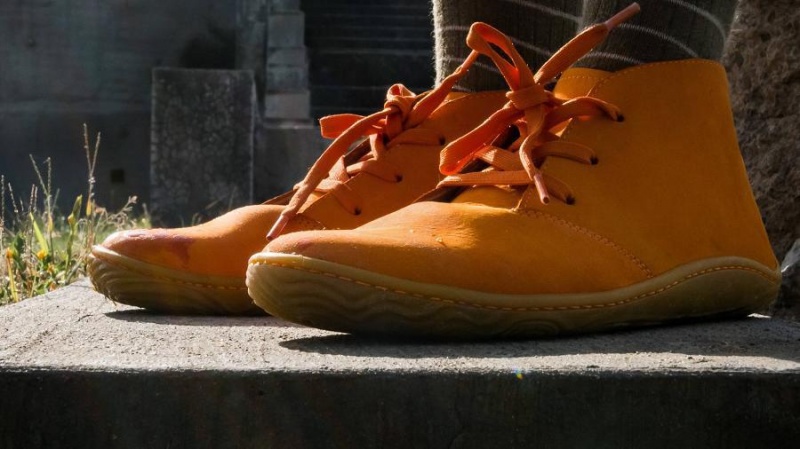 Vivobarefoot Gobi Addis Sko Barn Oransje | NO427BA