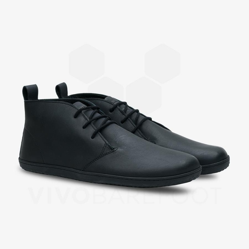 Vivobarefoot Gobi III Lifestyle Sko Herre Svarte | NO122UK