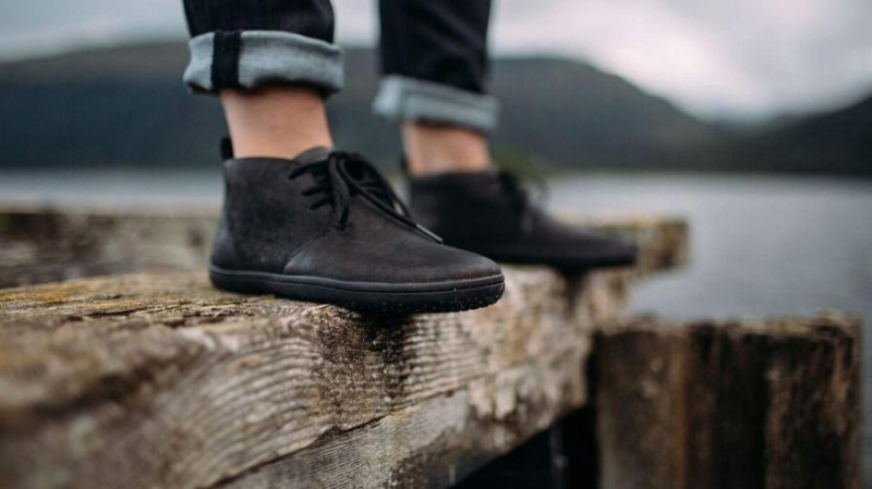 Vivobarefoot Gobi III Lifestyle Sko Herre Svarte | NO122UK