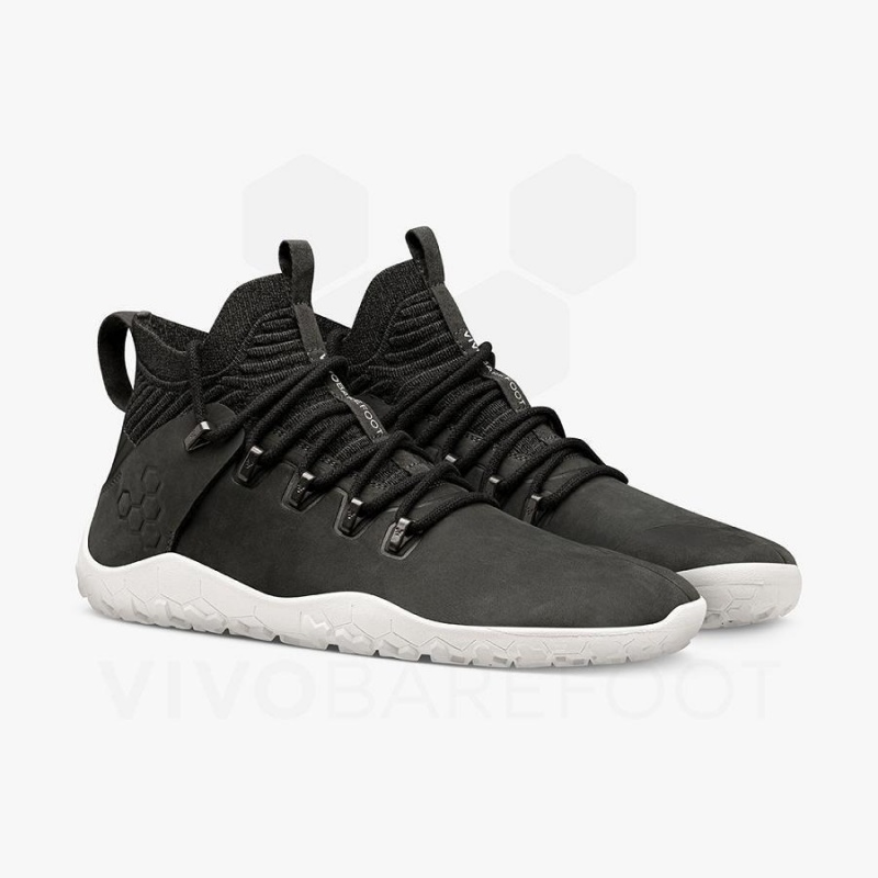 Vivobarefoot Magna FG Fjellsko Dame Obsidian Hvite | NO187HT