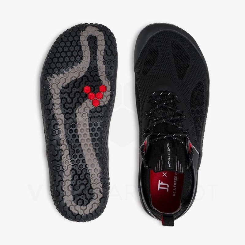 Vivobarefoot Motus Strength JJF Løpesko Vei Herre Obsidian Mørke Grå | NO061DO