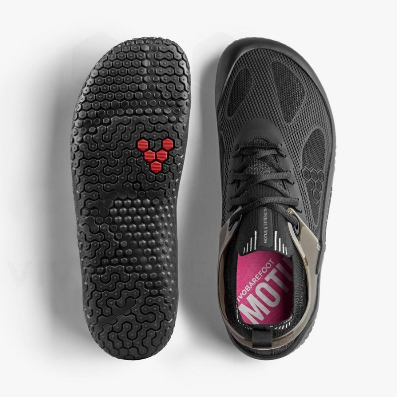 Vivobarefoot Motus Strength Treningssko Dame Obsidian | NO253TL