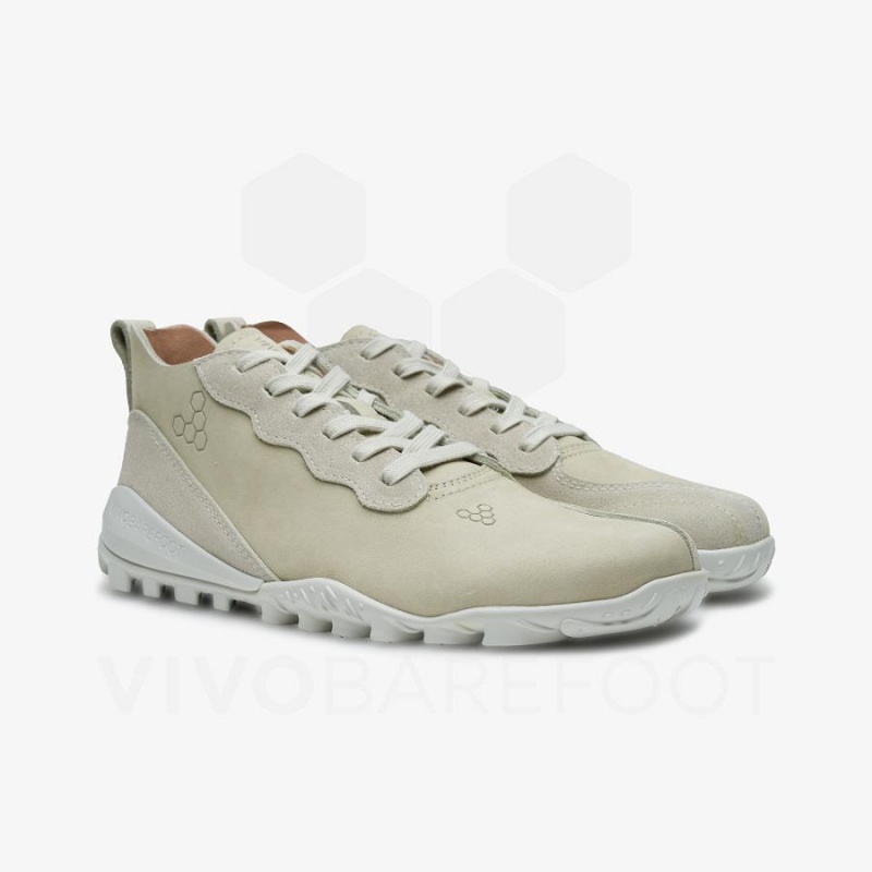 Vivobarefoot Novus Mid Fjellsko Herre Beige | NO039ZD