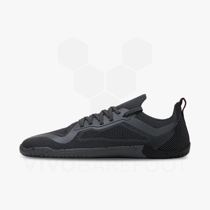 Vivobarefoot PREORDER 'PRIMUS LITE KNIT JJF' Løpesko Vei Dame Obsidian Mørke Grå | NO229RX