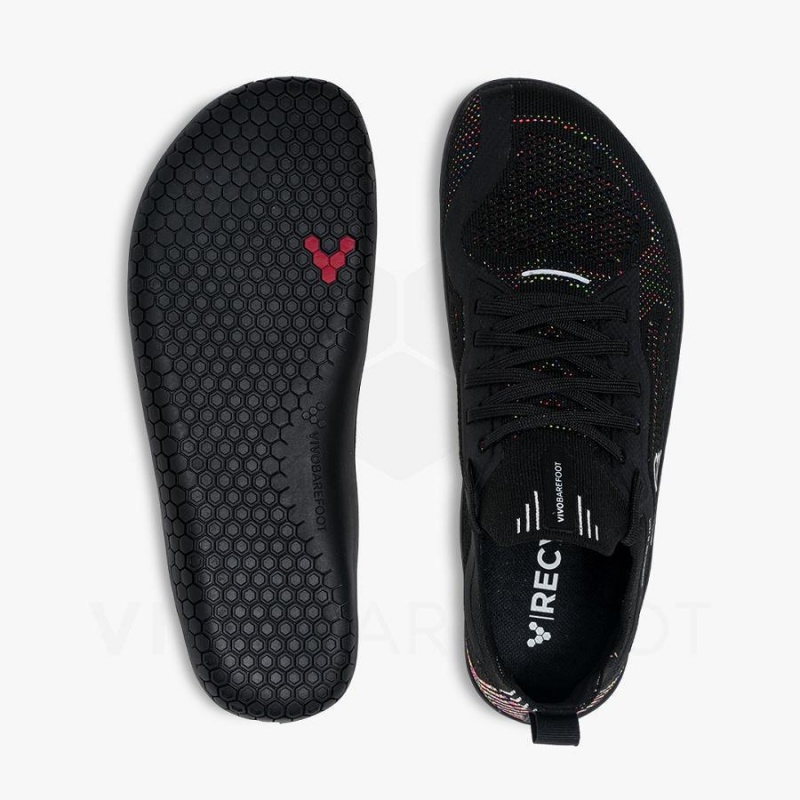 Vivobarefoot Primus Lite Knit Løpesko Vei Dame Obsidian | NO227TL