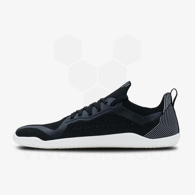 Vivobarefoot Primus Lite Knit Løpesko Vei Herre Obsidian | NO050OB