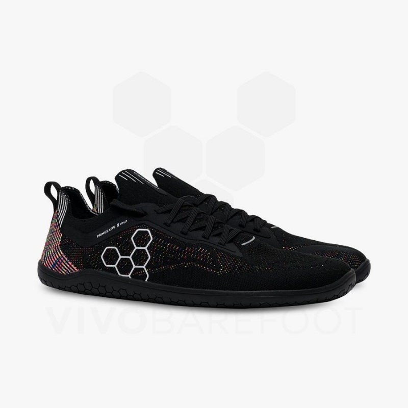 Vivobarefoot Primus Lite Knit Løpesko Vei Herre Obsidian | NO057HT