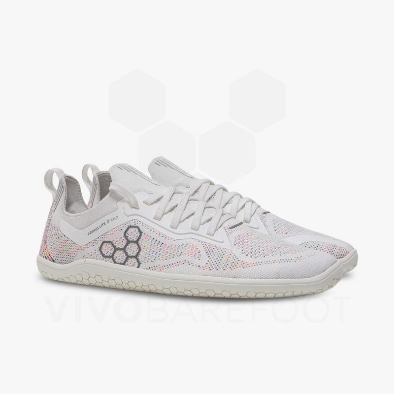 Vivobarefoot Primus Lite Knit Treningssko Dame Hvite | NO259NN