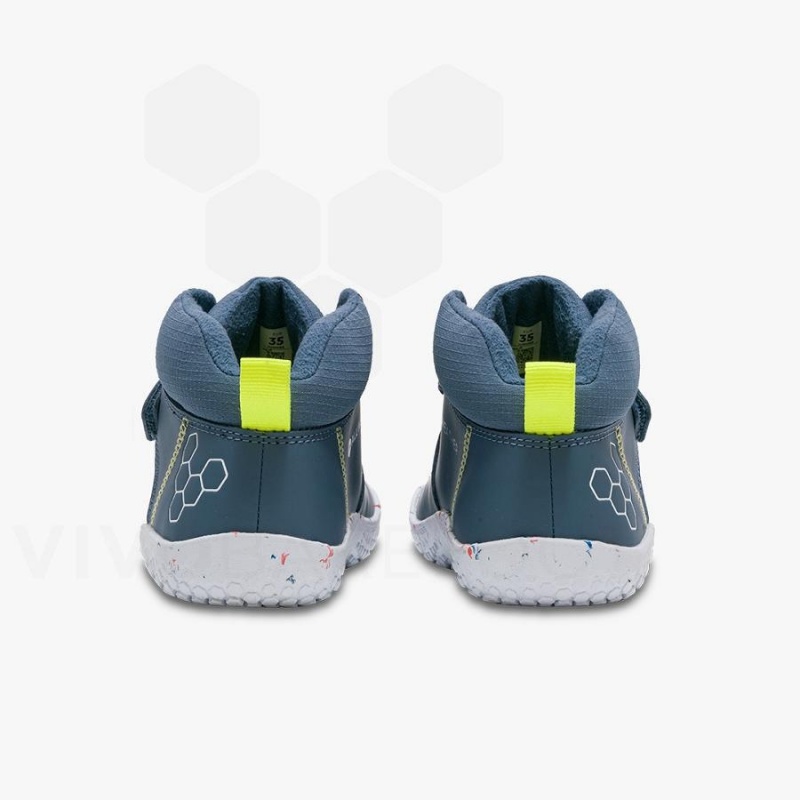 Vivobarefoot Primus Ludo Hi Juniors Sko Barn Indigo | NO413PV