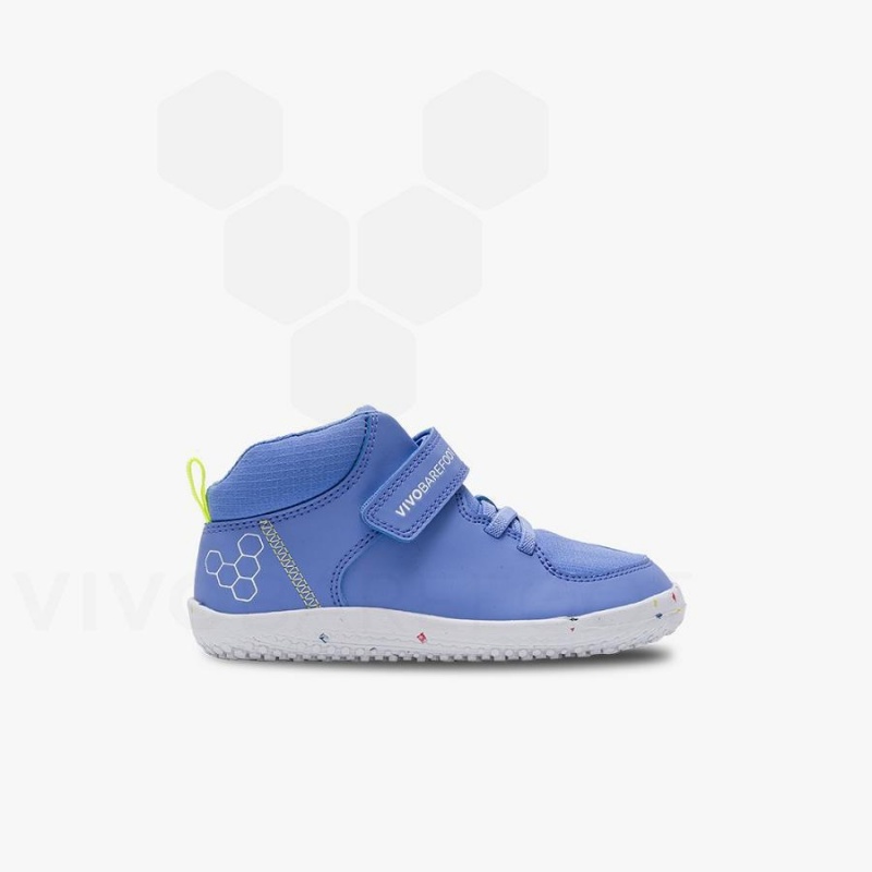 Vivobarefoot Primus Ludo Hi Preschool Sko Barn Blå | NO409TL