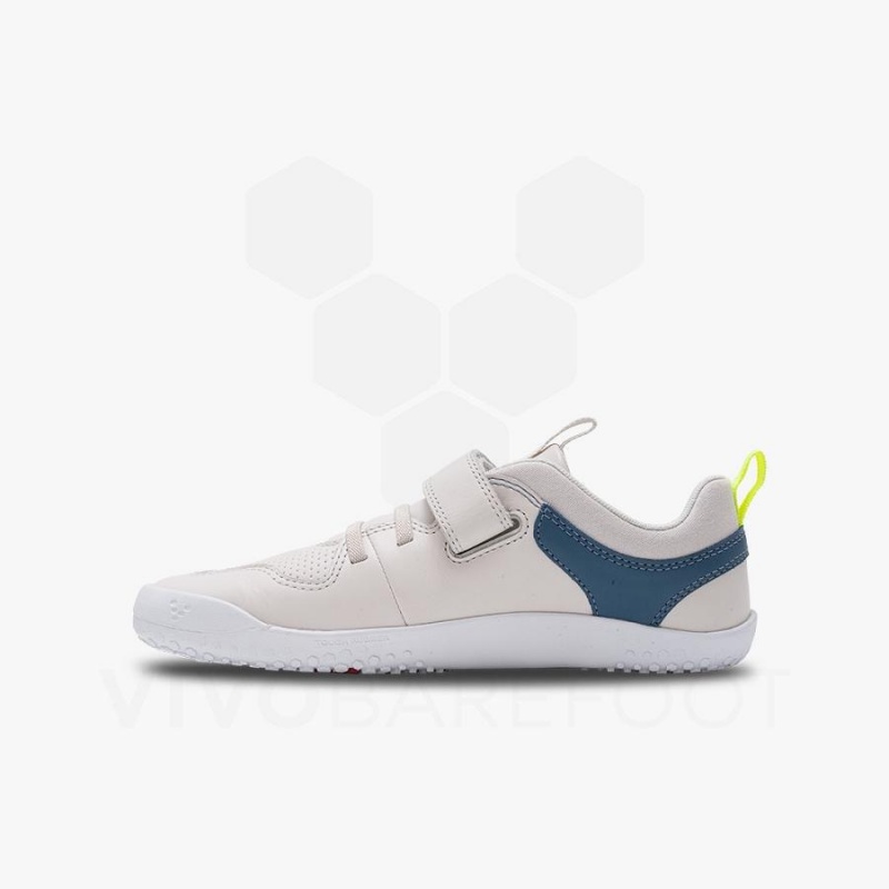 Vivobarefoot Primus Ludo Juniors Sko Barn Hvite | NO360QC