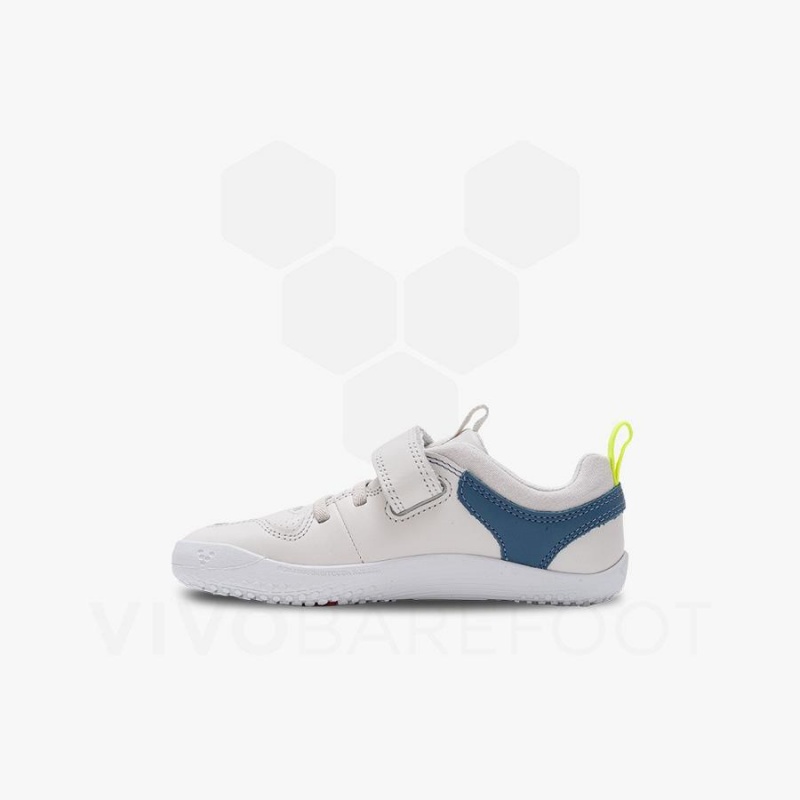 Vivobarefoot Primus Ludo Preschool Sko Barn Hvite | NO358SZ