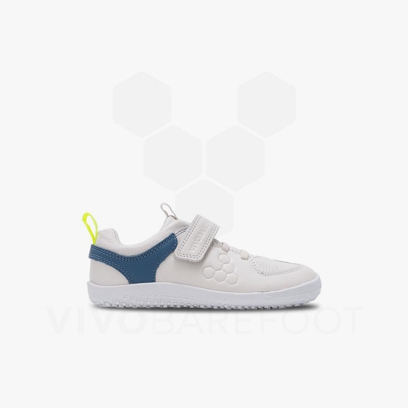 Vivobarefoot Primus Ludo Preschool Sko Barn Hvite | NO358SZ