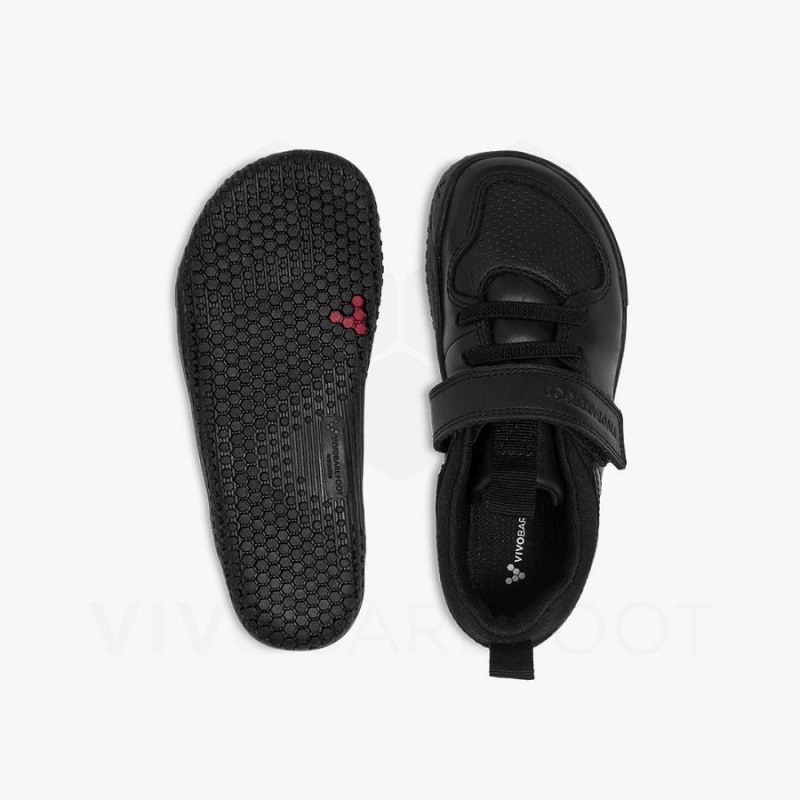 Vivobarefoot Primus Ludo School Sko Barn Obsidian | NO377ZD