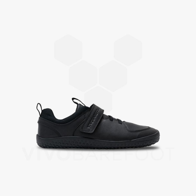 Vivobarefoot Primus Ludo School Sko Barn Obsidian | NO377ZD