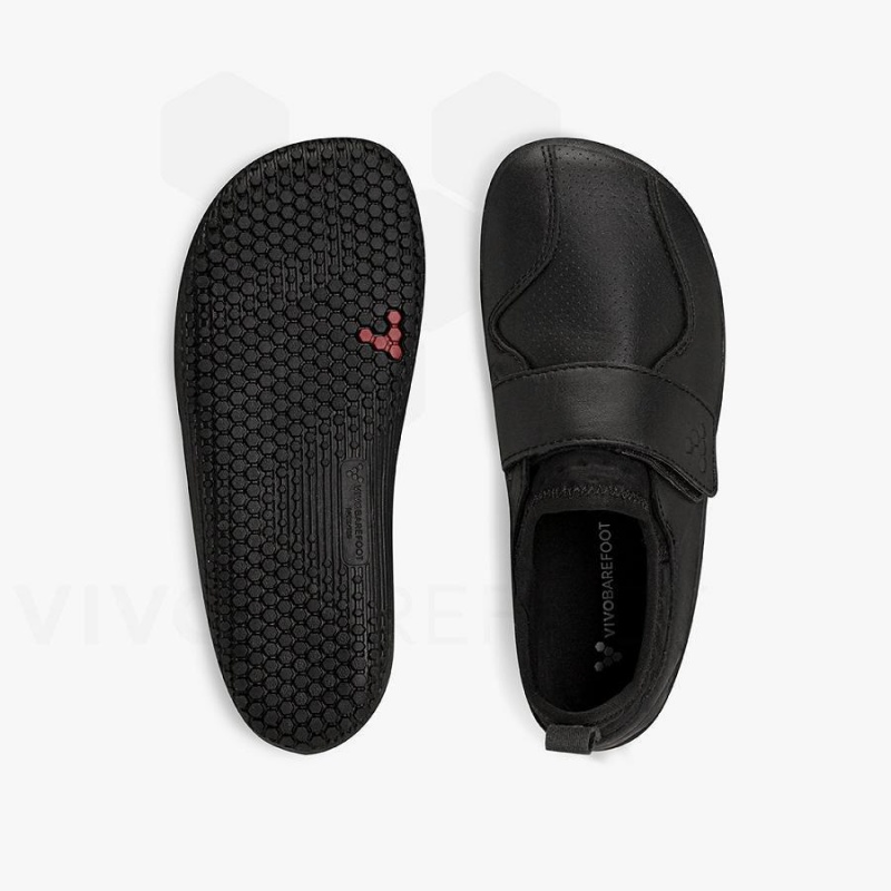 Vivobarefoot Primus School II Sko Barn Obsidian | NO418KW