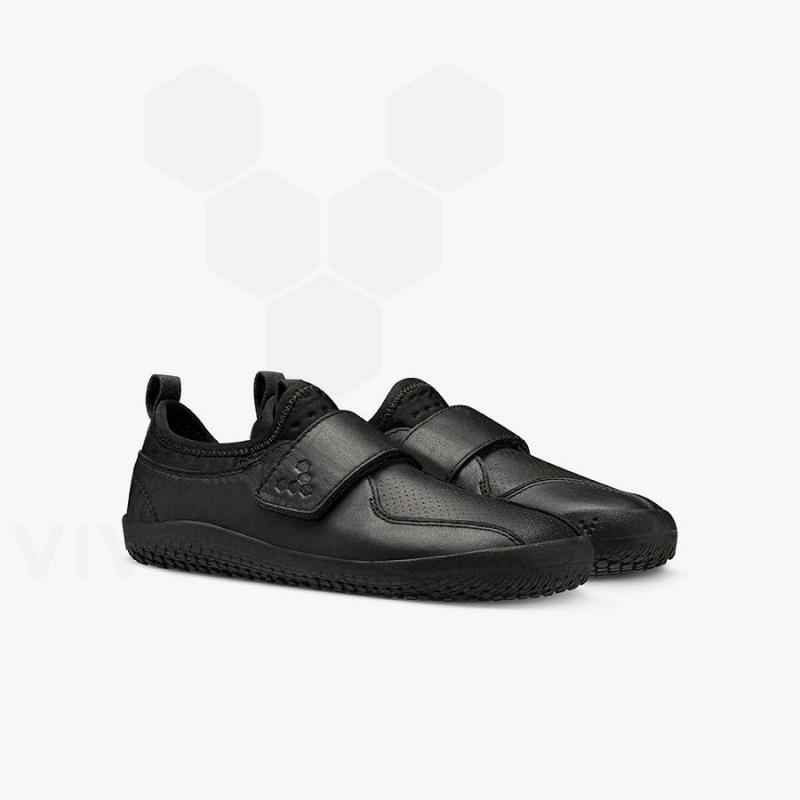 Vivobarefoot Primus School II Sko Barn Obsidian | NO418KW