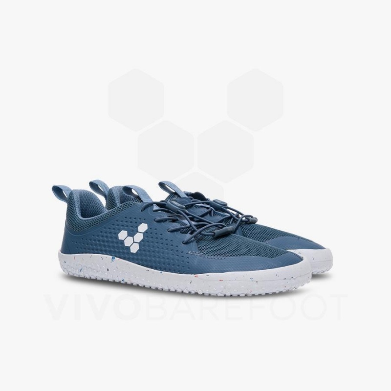 Vivobarefoot Primus Sports III Juniors Sko Barn Indigo | NO374CP