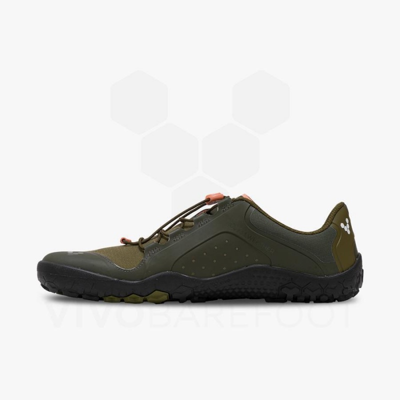 Vivobarefoot Primus Trail III All Weather FG Fjellsko Herre Mørke Olivengrønne | NO004IR