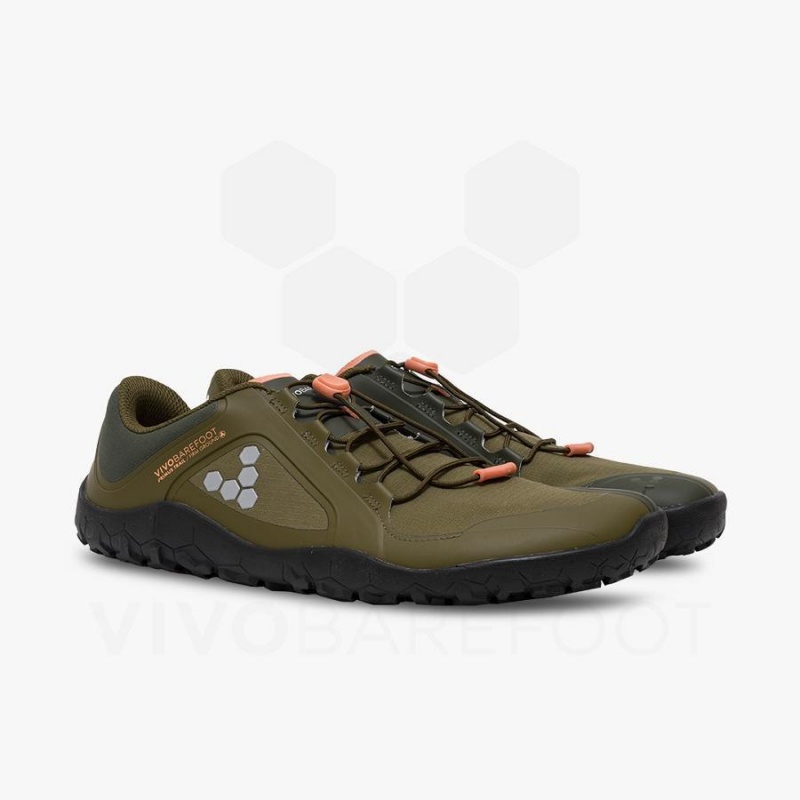 Vivobarefoot Primus Trail III All Weather FG Fjellsko Herre Mørke Olivengrønne | NO004IR