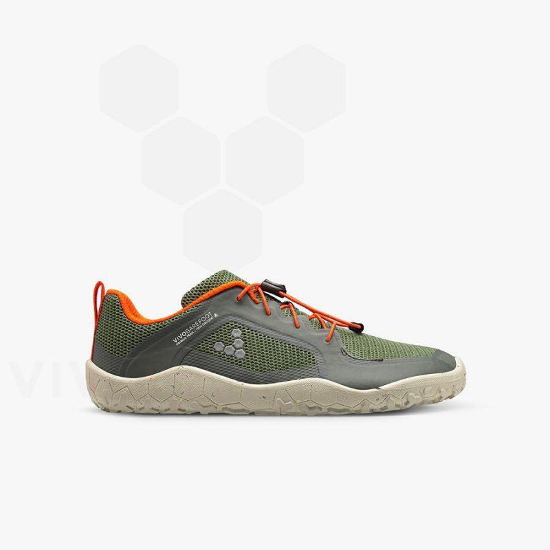 Vivobarefoot Primus Trail II FG Juniors Sko Barn Grønn | NO414OB