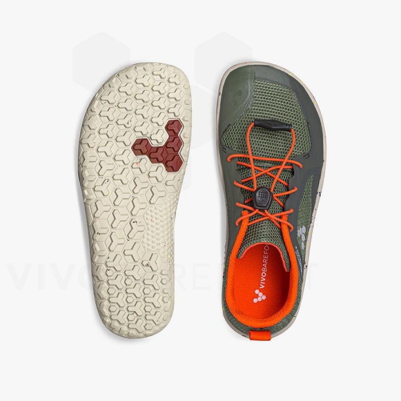 Vivobarefoot Primus Trail II FG Sko Barn Grønn | NO416MM