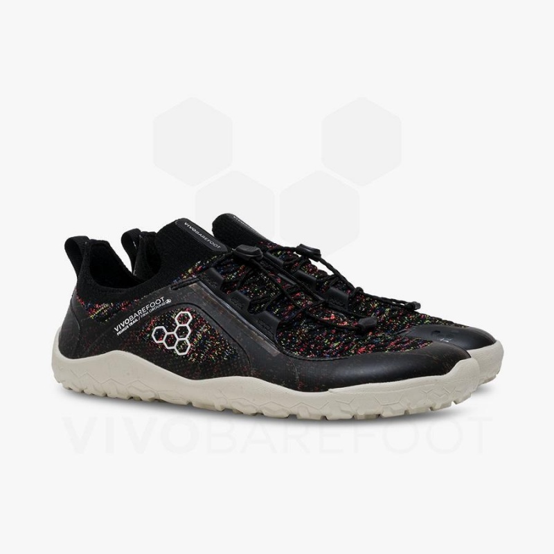 Vivobarefoot Primus Trail Knit FG Fjellsko Dame Svarte | NO184KW