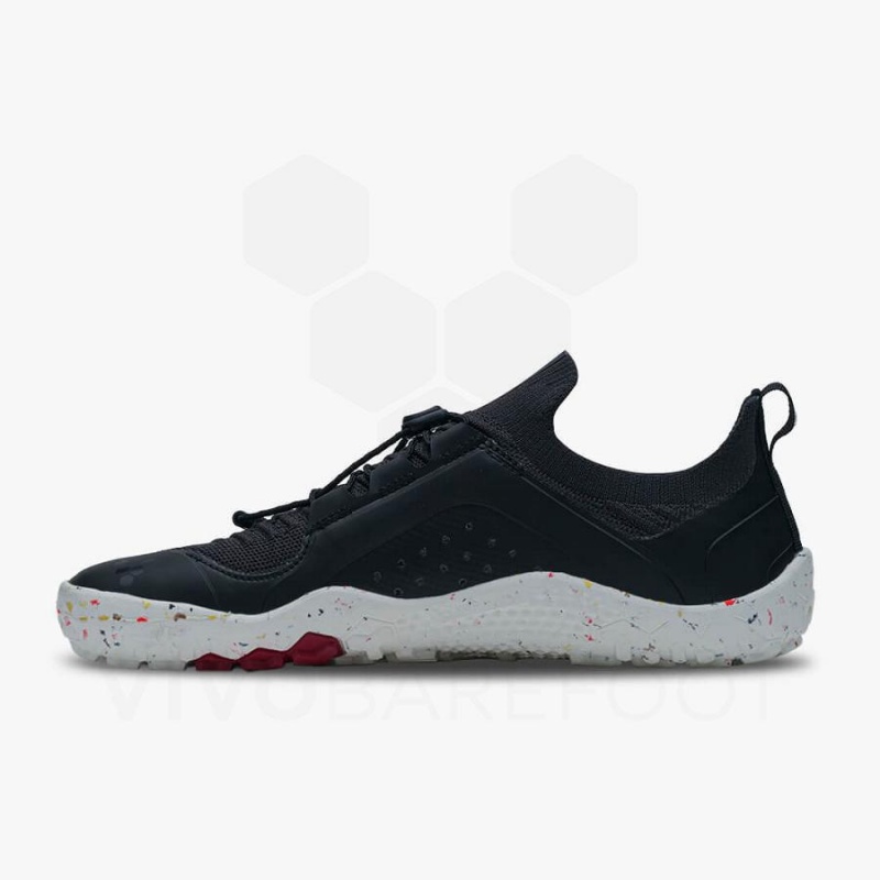 Vivobarefoot Primus Trail Knit FG Fjellsko Herre Obsidian Hvite | NO007FU