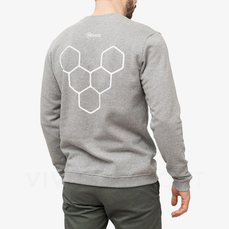 Vivobarefoot Rapanui Sweatshirt Dame Grå | NO349BA