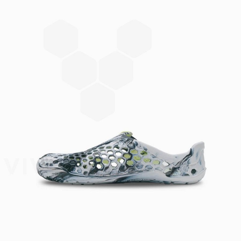 Vivobarefoot Ultra Bloom Juniors Sko Barn Obsidian Hvite | NO394IR