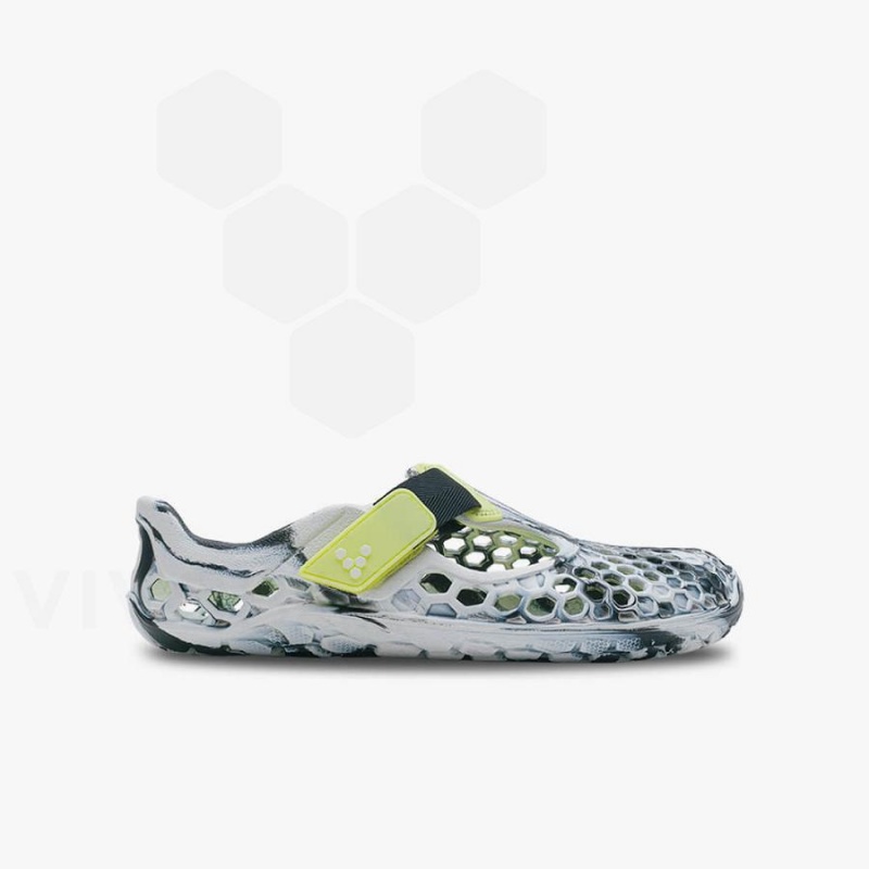 Vivobarefoot Ultra Bloom Juniors Sko Barn Obsidian Hvite | NO394IR