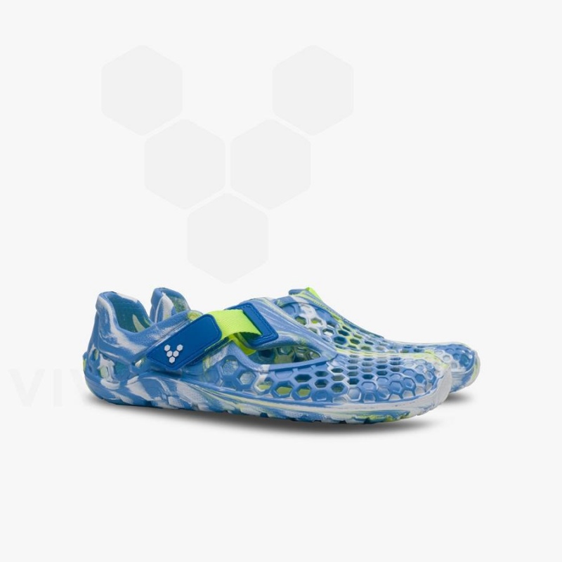 Vivobarefoot Ultra Bloom Juniors Sko Barn Blå Lyse Turkis | NO395HT