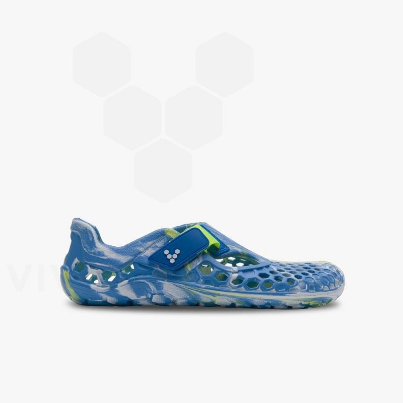 Vivobarefoot Ultra Bloom Juniors Sko Barn Blå Lyse Turkis | NO395HT