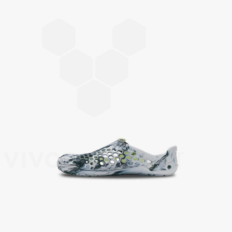 Vivobarefoot Ultra Bloom Preschool Sko Barn Obsidian Hvite | NO389NN